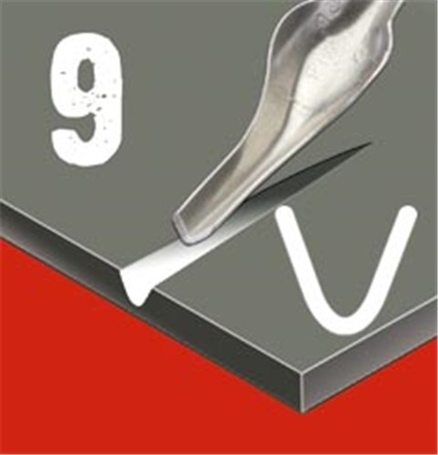 Rydlo na linoryt 1ks tvar č.9 Essdee bez násady
