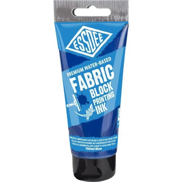 Barva na textil pro linoryt modrá 100ml Essdee