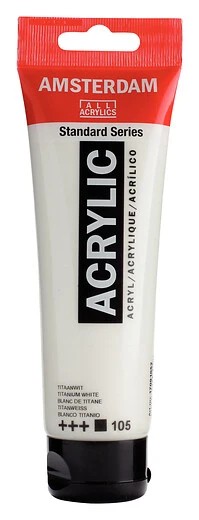 Royal Talens Amsterdam Standard akrylová barva 105 Titanová běloba (Titanium White) 120 ml