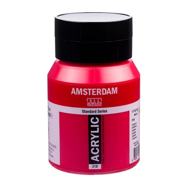 Royal Talens Amsterdam Standard akrylová barva 318 Karmínová (Carmine) 500 ml