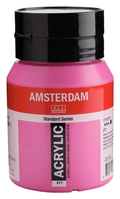 Royal Talens Amsterdam Standard akrylová barva 577 Červenofialová světlá stálá (Permanent Red Violet Light) 500 ml