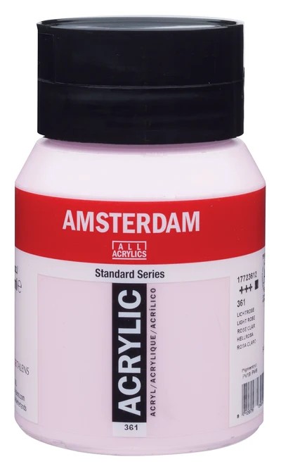 Royal Talens Amsterdam Standard akrylová barva 361 Růžová světlá (Light Rose) 500 ml