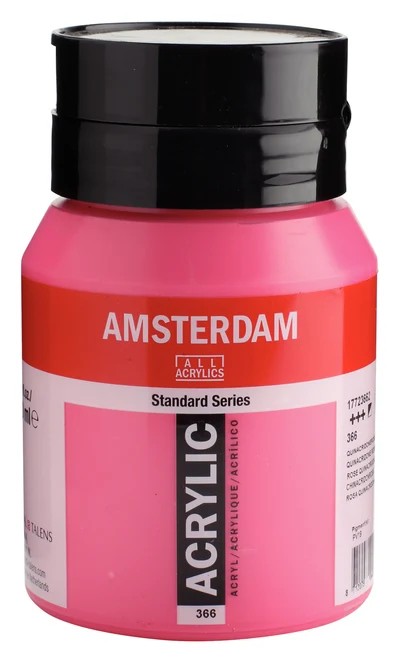Royal Talens Amsterdam Standard akrylová barva 366 Chinakridonová růžová (Quinacridone Pink) 500 ml