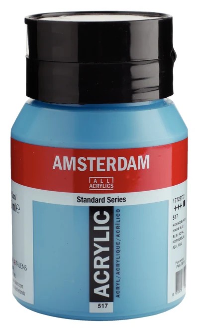 Royal Talens Amsterdam Standard akrylová barva 517 Královská modrá (Kings Blue) 500 ml