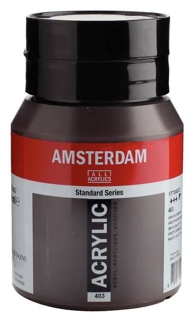 Royal Talens Amsterdam Standard akrylová barva 403 Vandyke hnědá (Vandyke Brown) 500 ml