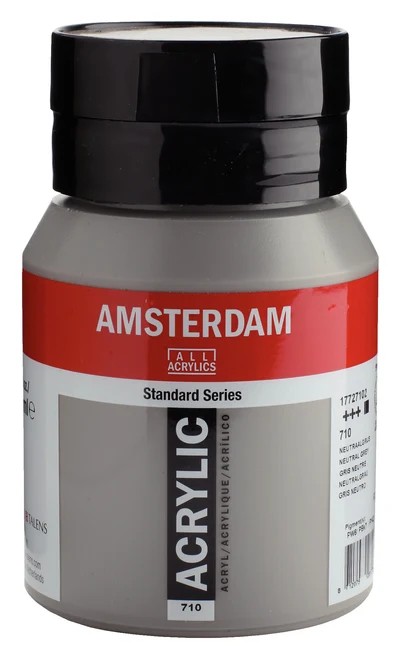 Royal Talens Amsterdam Standard akrylová barva 710 Neutrální šedá (Neutral Grey) 500 ml