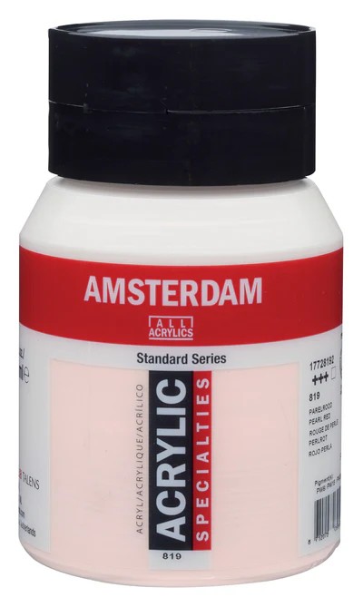 Royal Talens Amsterdam Standard akrylová barva 819 Perleťová červená (Pearl Red) 500 ml
