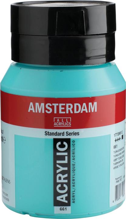 Royal Talens Amsterdam Standard akrylová barva 820 Perleťová modrá (Pearl Blue) 500 ml