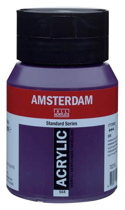 Royal Talens Amsterdam Standard akrylová barva 568 Modrofialová stálá (Permanent Blue Violet) 500 ml