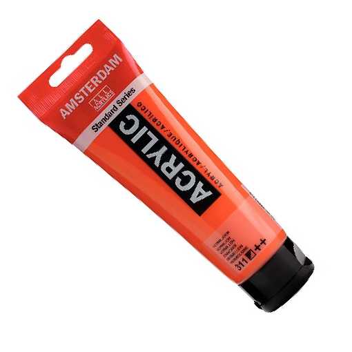  Akrylová barva Amsterdam Standard 311 Rumělka (Vermilion) 120 ml