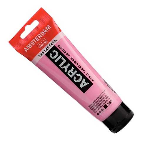  Akrylová barva Amsterdam Standard 385 Quina růžová světlá (Quinarose Light) 120 ml