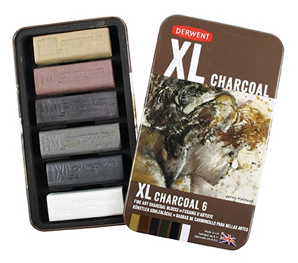 XL Charcoal 6ks Derwent