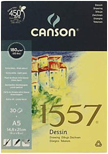 Vysoce kvalitní blok lepený A5 180g 30archů CANSON