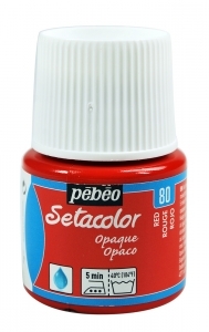 Setacolor Opaque č.80 červená 45ml Pebeo
