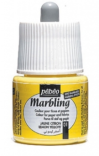 Marbling mramorovací barva citronově žlutá 45ml Pebeo
