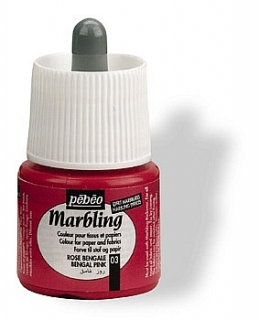 Marbling mramorovací barva růžová 45ml Pebeo