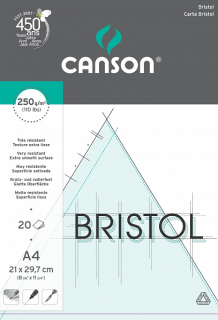 Skicák Bristol 250g/m2 A4 20 listů Canson