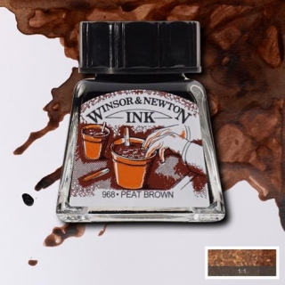 469 Peat brown 14ml Drawing ink Winsor and Newton