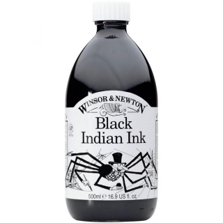 030 Black indian 250ml Drawing ink Winsor and Newton
