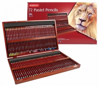 PASTEL Pencils 72ks dřevěný kufřík DERWENT