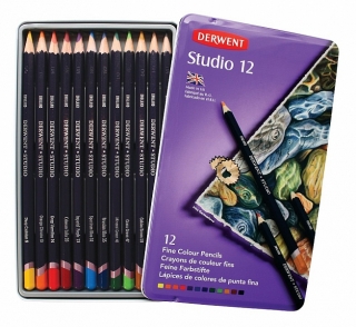 STUDIO Pencils barevné pastelky 12ks Derwent