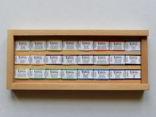 Akvarely v dřev.penálu UMTON 24x3,5ml Q-25