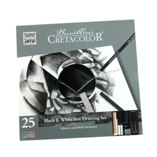 Black and White box 25ks Cretacolor