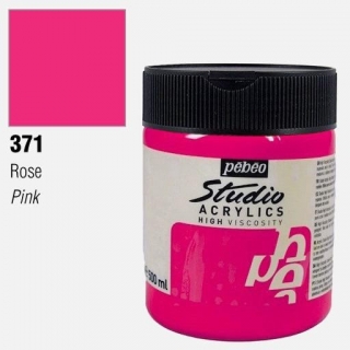 č. 371 FLUO růžová Studio Acrylic 500ml Pebeo
