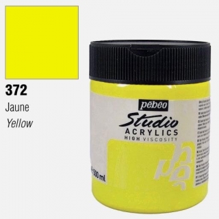 č. 372 FLUO žlutá Studio Acrylic 500ml Pebeo