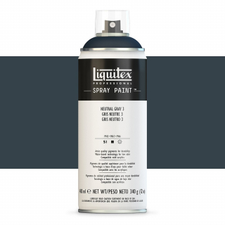 Akrylová barva ve spreji neutral grey 3  400ml Professional Liquitex