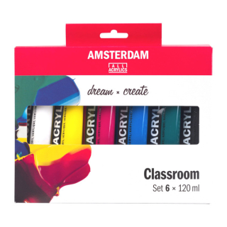 Sada akrylových barev 6x120ml Amsterdam Classroom Talens