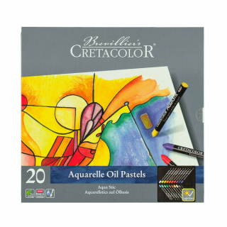 Akvarelové pastely na olejové bázi 20ks Cretacolor