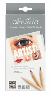 Sada akvarelových pastelek 12ks Artist Studio Faces aquarell Cretacolor 