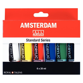 Sada akrylových barev 6x20ml Amsterdam Royal Talens