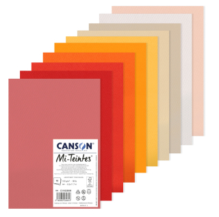 MI-TEINTES A4 teplé odstíny 160g 10 listů CANSON