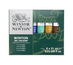 Sada olejových barev 6x21ml Winton W&N