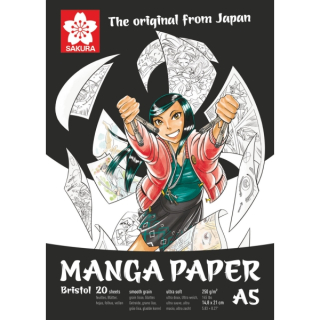 Blok na komiksy Manga A5 250g 20 archů Sakura
