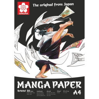 Blok na komiksy Manga A4 250g 20 archů Sakura