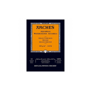 ARCHES Aquarelle 100% BA A5 300g 12listů - rough grain