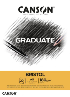 Graduate Bristol lepený skicák A5 180g 20 archů Canson