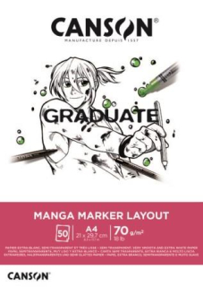 Blok na komiksy Graduate Manga Marker A4 50 listů 70g 